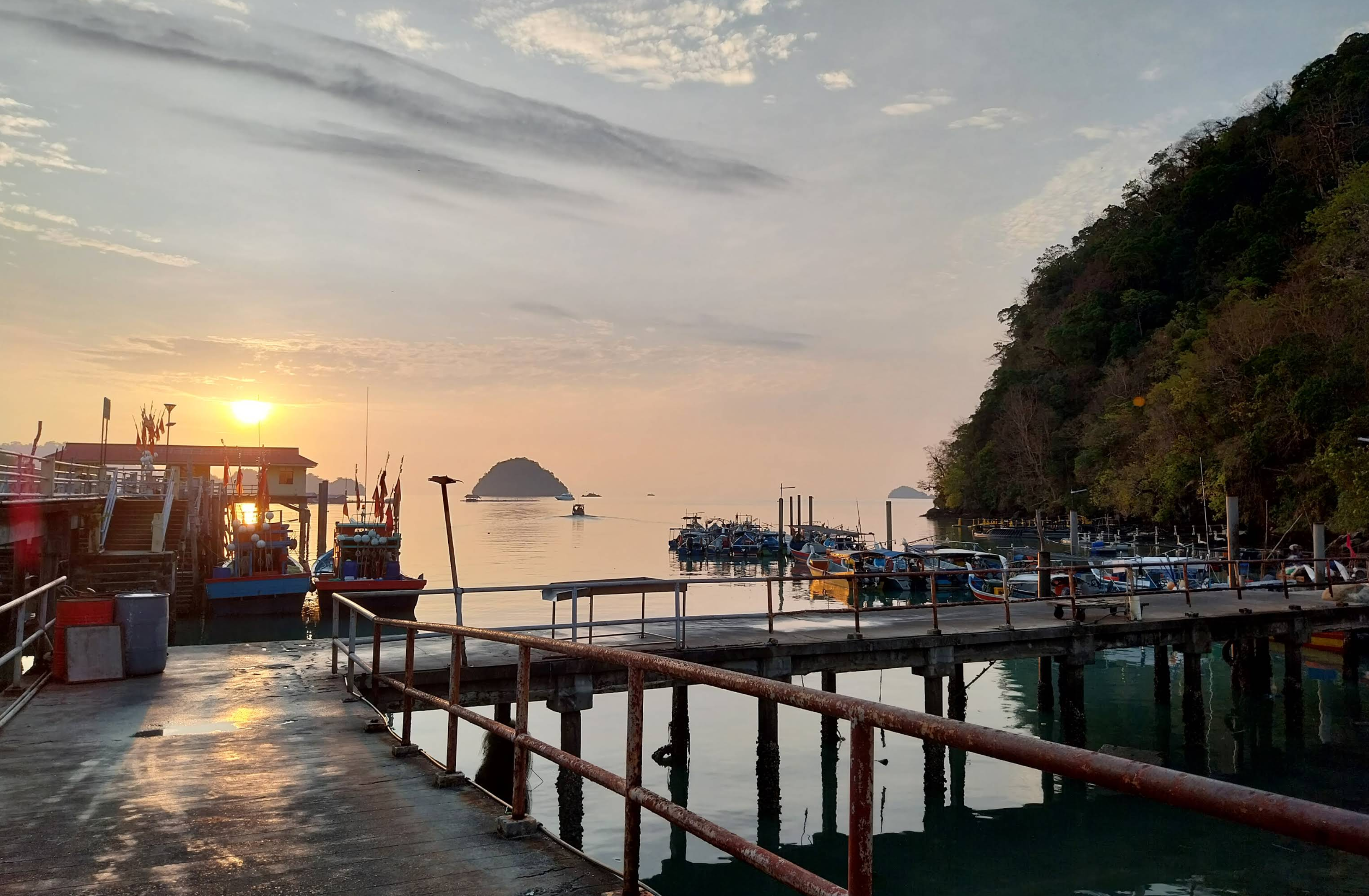 Sunset at the pier